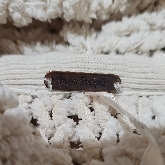 Free People Cream Cowl Neck Sweater - Picture 4 of 5